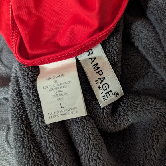 Red One-Piece Swimsuit - Picture 2 of 2